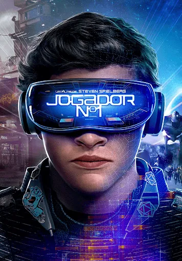 Pôster do filme Jogador Nº 1, disponível no Maranet Play