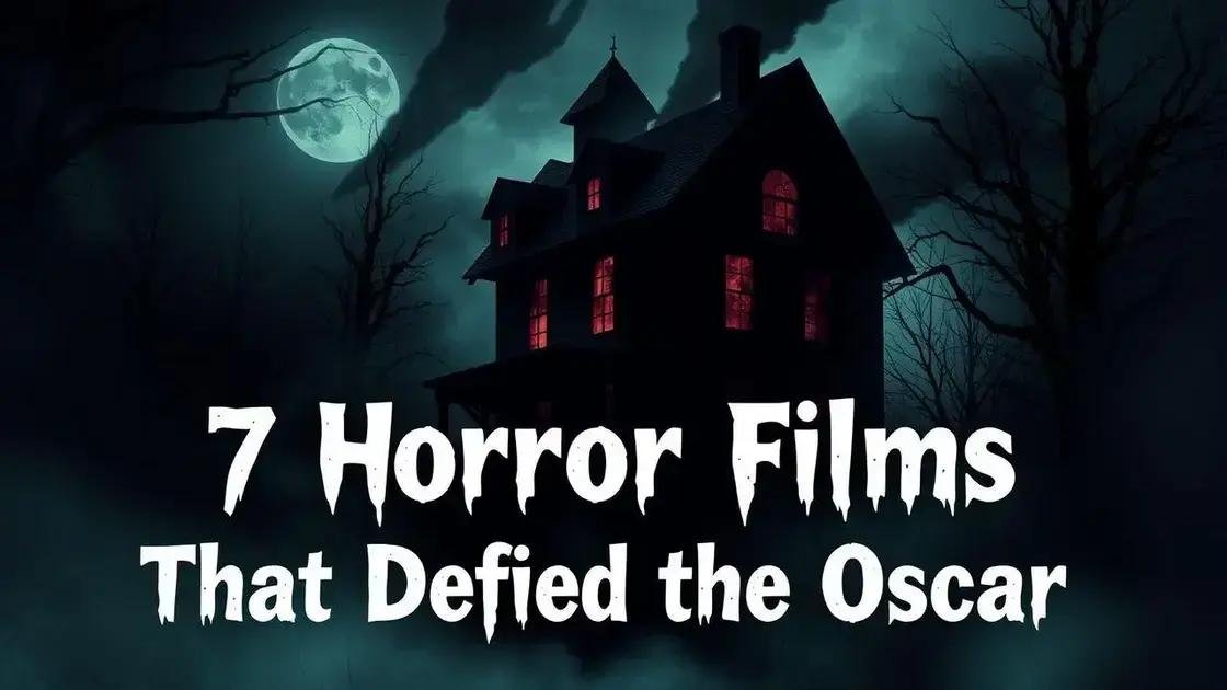 maranet 7 Filmes de Terror que Desafiaram o Oscar: Descubra!
