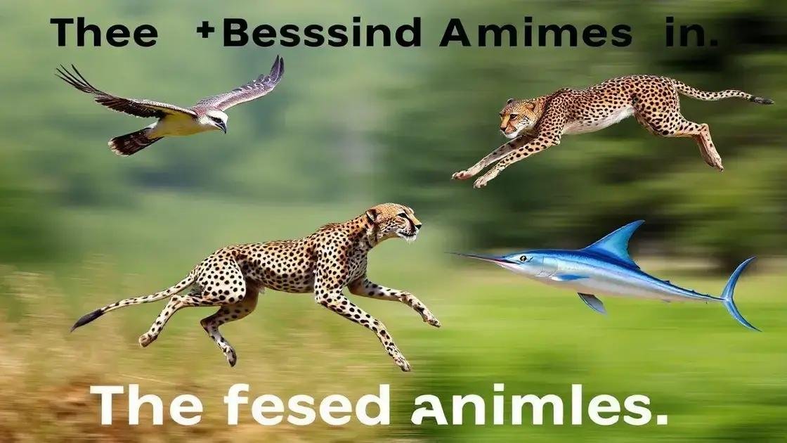 Os 10 Animais Mais Rápidos da Natureza: Você Conhece Todos?