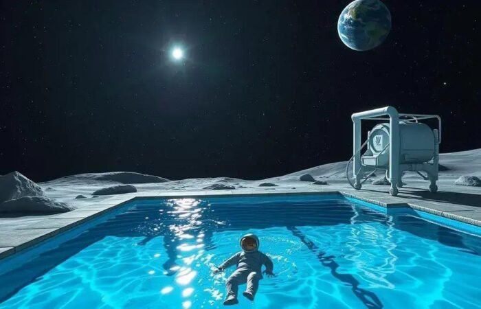 O Que Aconteceria Se Colocássemos Uma Piscina Lunar?