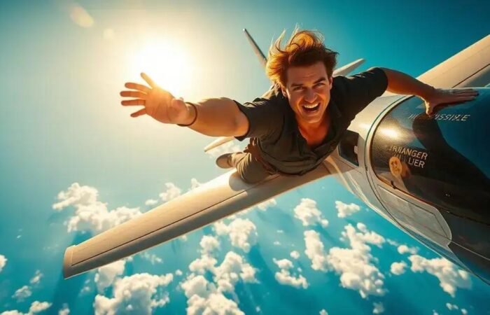 Tom Cruise Voa de Fora do Avião em Missão: Impossível 8
