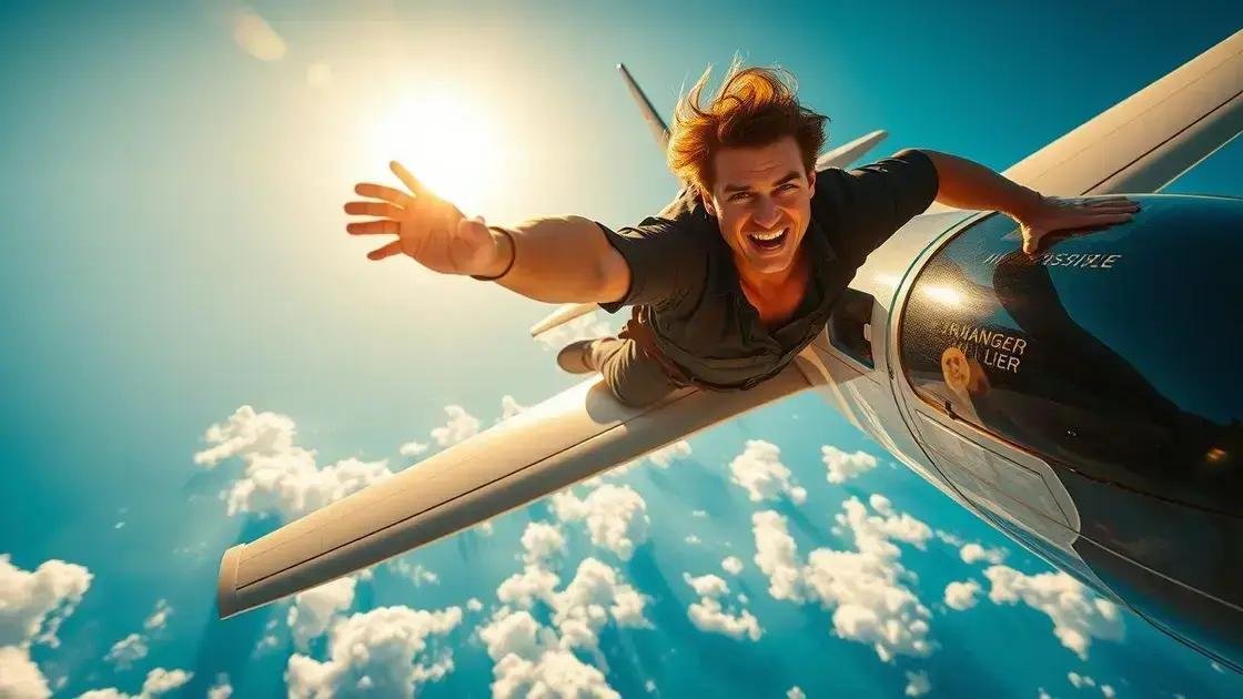 Tom Cruise Voa de Fora do Avião em Missão: Impossível 8