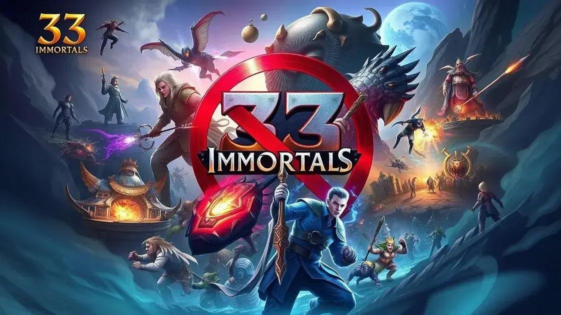maranet 33 Immortals: O que Esperar do Novo Jogo Promissor