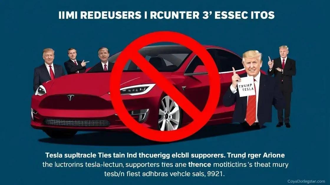 Impacto do Apoio de Trump nas Vendas da Tesla: O Que Esperar?